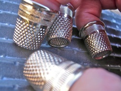 Thimble, Recessed "Quilter" Nickel Plated Steel