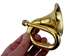 Mini Brass Bulb Horn, Bell Only (no bulb, no reed)