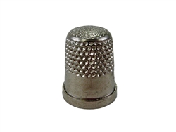 Rhythm Patch Nickel Plated Brass Thimble, Dome Top, Flat Collar, 14.5 mm