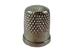 Rhythm Patch Nickel Plated Brass Thimble, Dome Top, Flat Collar, 17 mm