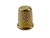 Rhythm Patch Heavy Golden Brass Thimble, Dome-Top, Round Collar, 14.5 mm