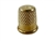Rhythm Patch Heavy Golden Brass Thimble, Dome-Top, Round Collar, 17 mm