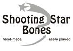 Shooting Star Bubinga Bones, Wide (30mm): 1-3/16"