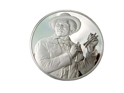 The Bone Player, Sterling Silver Medallion