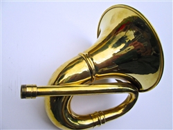 Large Brass Bulb Horn, Bell Only (no bulb, no reed)