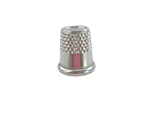 14 mm Rhythm Patch Heavy Duty Aluminum Thimble, Recessed-Top "Quilter", Round Collar