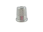 17 mm Rhythm Patch Heavy Duty Aluminum Thimble, Recessed-Top "Quilter", Round Collar