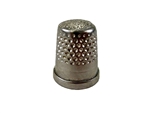 Rhythm Patch Nickel Plated Brass Thimble, Dome Top, Flat Collar, 13 mm