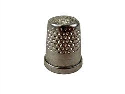 Rhythm Patch Nickel Plated Brass Thimble, Dome Top, Flat Collar, 13 mm