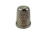 Rhythm Patch Nickel Plated Brass Thimble, Dome Top, Flat Collar, 14 mm