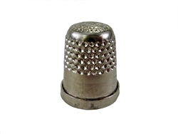 Rhythm Patch Nickel Plated Brass Thimble, Dome Top, Flat Collar, 14 mm