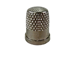 Rhythm Patch Nickel Plated Brass Thimble, Dome Top, Flat Collar, 15 mm