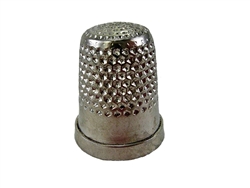 Rhythm Patch Nickel Plated Brass Thimble, Dome Top, Flat Collar, 16 mm