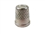 Rhythm Patch Nickel Plated Brass Thimble, Recessed-Top "Quilter", Flat Collar, 13 mm