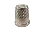 Rhythm Patch Nickel Plated Brass Thimble, Recessed-Top "Quilter", Flat Collar, 13 mm