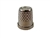 Rhythm Patch Nickel Plated Brass Thimble, Recessed-Top "Quilter", Flat Collar, 14 mm