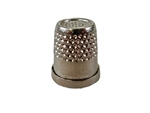 Rhythm Patch Nickel Plated Brass Thimble, Recessed-Top "Quilter", Flat Collar, 14 mm