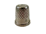 Rhythm Patch Nickel Plated Brass Thimble, Recessed-Top "Quilter", Flat Collar, 14.5 mm