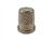 Rhythm Patch Nickel Plated Brass Thimble, Recessed-Top "Quilter", Flat Collar, 15 mm
