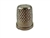 Rhythm Patch Nickel Plated Brass Thimble, Recessed-Top "Quilter", Flat Collar, 16 mm