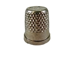Rhythm Patch Nickel Plated Brass Thimble, Recessed-Top "Quilter", Flat Collar, 16 mm
