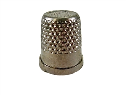 Rhythm Patch Nickel Plated Brass Thimble, Recessed-Top "Quilter", Flat Collar, 16 mm