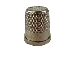 Rhythm Patch Nickel Plated Brass Thimble, Recessed-Top "Quilter", Flat Collar, 16 mm