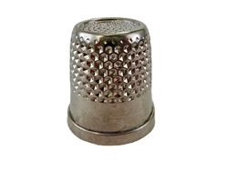 Rhythm Patch Nickel Plated Brass Thimble, Recessed-Top "Quilter", Flat Collar, 17 mm