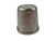 Rhythm Patch Nickel Plated Brass Thimble, Recessed-Top "Quilter", Flat Collar, 19 mm