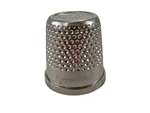 Rhythm Patch Nickel Plated Brass Thimble, Recessed-Top "Quilter", Flat Collar, 19 mm