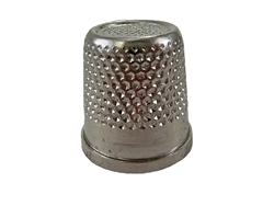 Rhythm Patch Nickel Plated Brass Thimble, Recessed-Top "Quilter", Flat Collar, 19 mm