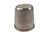 Rhythm Patch Nickel Plated Brass Thimble, Recessed-Top "Quilter", Flat Collar, 20 mm