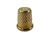 Rhythm Patch Heavy Golden Brass Thimble, Dome-Top, Round Collar, 14 mm