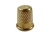 Rhythm Patch Heavy Golden Brass Thimble, Dome-Top, Round Collar, 16 mm