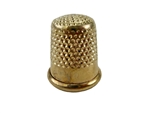 Rhythm Patch Heavy Golden Brass Thimble, Dome-Top, Round Collar, 16 mm