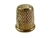 Rhythm Patch Heavy Golden Brass Thimble, Dome-Top, Round Collar, 18 mm
