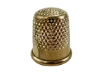 Rhythm Patch Heavy Golden Brass Thimble, Dome-Top, Round Collar, 19 mm
