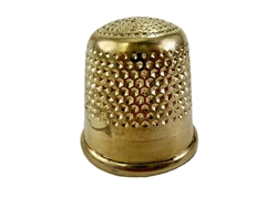 Rhythm Patch Heavy Golden Brass Thimble, Dome-Top, Round Collar, 20 mm