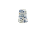 13 mm Rhythm Patch Enameled Brass Spring Colors Thimble, Dome Top, Flat Collar