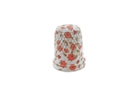 14.5 mm Rhythm Patch Enameled Brass Spring Colors Thimble, Dome Top, Flat Collar