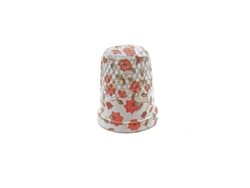 14.5 mm Rhythm Patch Enameled Brass Spring Colors Thimble, Dome Top, Flat Collar