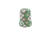 16 mm Rhythm Patch Enameled Brass Spring Colors Thimble, Dome Top, Flat Collar
