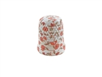 17 mm Rhythm Patch Enameled Brass Spring Colors Thimble, Dome Top, Flat Collar