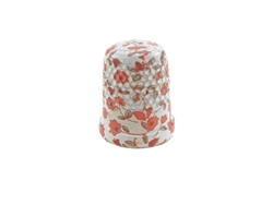 17 mm Rhythm Patch Enameled Brass Spring Colors Thimble, Dome Top, Flat Collar