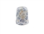 19 mm Rhythm Patch Enameled Brass Spring Colors Thimble, Dome Top, Flat Collar