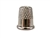 Rhythm Patch Nickel Plated Steel Thimble, Dome Top, Round Collar, 13 mm