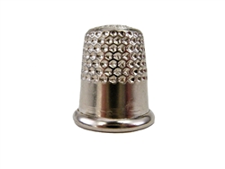 Rhythm Patch Nickel Plated Steel Thimble, Dome Top, Round Collar, 13 mm
