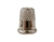 Rhythm Patch Nickel Plated Steel Thimble, Dome Top, Round Collar, 14 mm