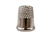 Rhythm Patch Nickel Plated Steel Thimble, Dome Top, Round Collar, 14.5 mm