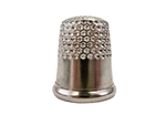 Rhythm Patch Nickel Plated Steel Thimble, Dome Top, Round Collar, 14.5 mm